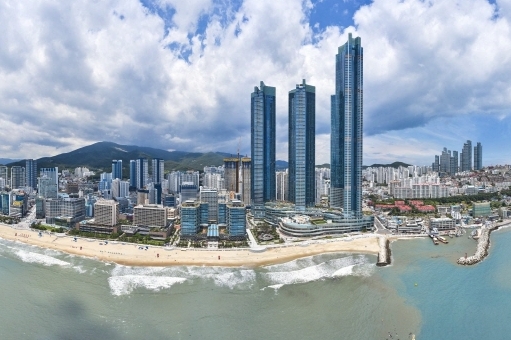 遠眺釜山第一高樓Landmark Tower